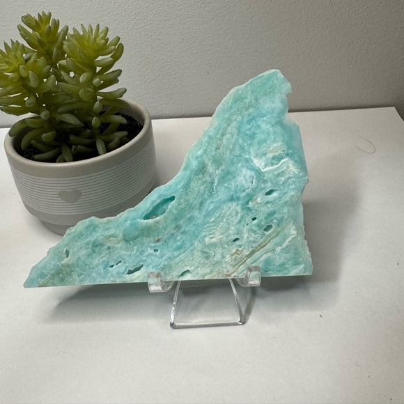 Beautiful Blue Hemimorphite Slice/Slab - Picture 3 of 10